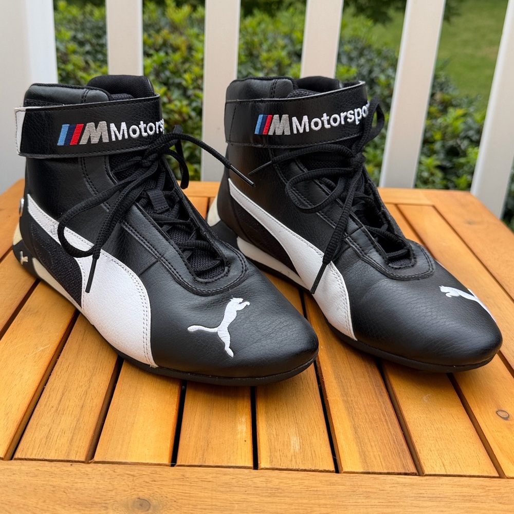 PUMA BMW M Motorsport R-Cat Mid Sneakers Black White